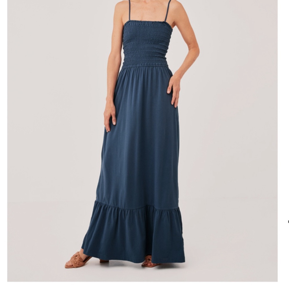 PACT Soiree smocked maxi dress XL